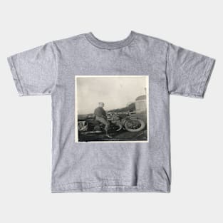 Henry Fussell dispatch rider North Africa 1942 Kids T-Shirt